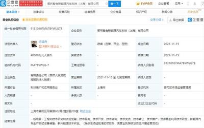 哪吒汽車上海成立新公司，注資4億加碼新興能源技術研發